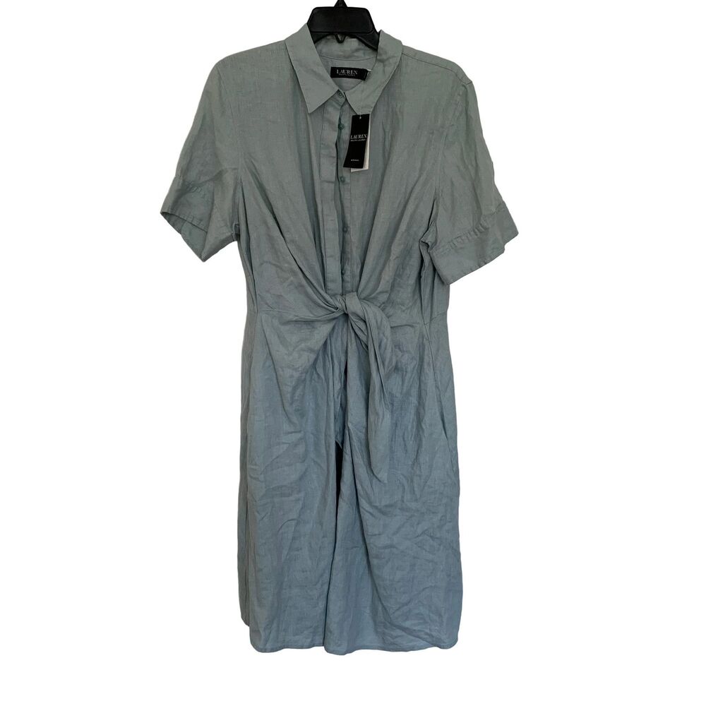 Lauren Ralph Lauren women’s plus size NWT blue linen Dress size 14w